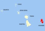 Huahine ewala poke Tahiti ewala koe Francafa Polinesia